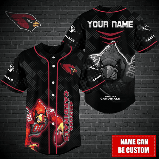 Arizona Cardinals Personalized Baseball Jersey 001