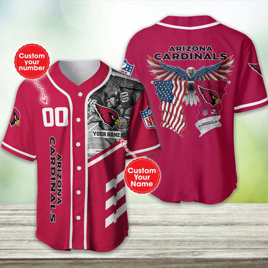 Arizona Cardinals Personalized Baseball Jersey 006