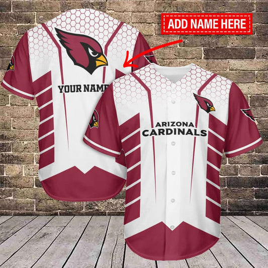 Arizona Cardinals Personalized Baseball Jersey 003