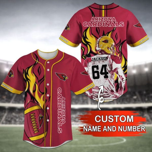 Arizona Cardinals Personalized Baseball Jersey 027