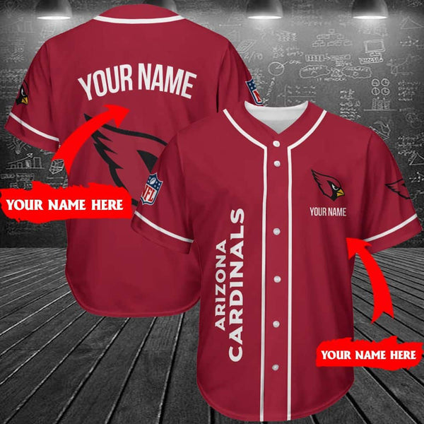 Arizona Cardinals Personalized Baseball Jersey 008