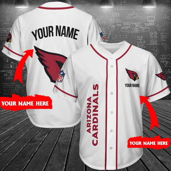 Arizona Cardinals Personalized Baseball Jersey 008