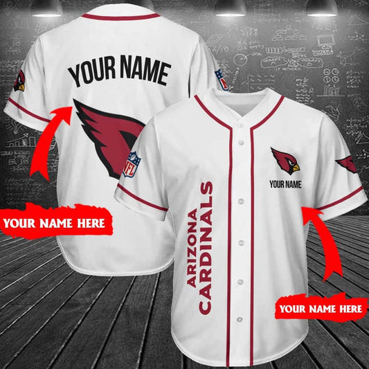 Arizona Cardinals Personalized Baseball Jersey 008