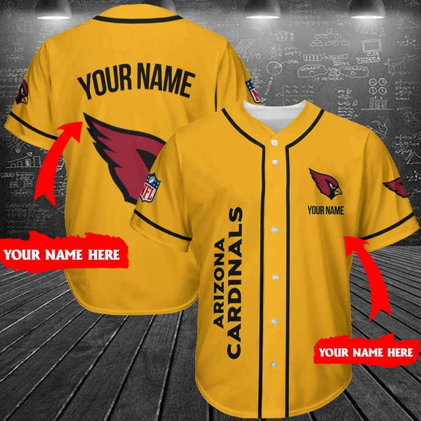 Arizona Cardinals Personalized Baseball Jersey 008