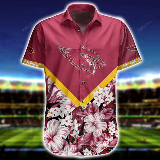 Arizona Cardinals 2 (21) Personalized Hawaiian Button down shirt