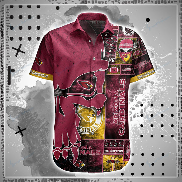 Arizona Cardinals 2 (22) Personalized Hawaiian Button down shirt
