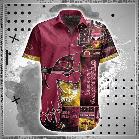 Arizona Cardinals 2 (22) Personalized Hawaiian Button down shirt
