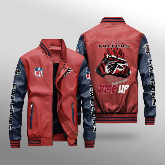 Atlanta Falcons Leather Bomber Jacket