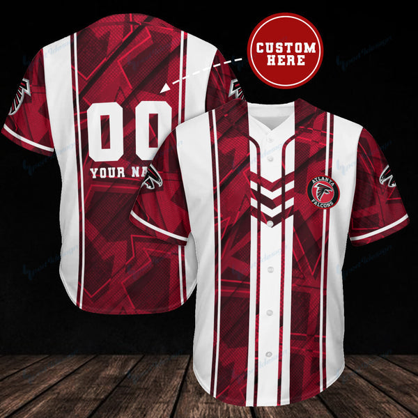 Atlanta Falcons Personalized Baseball Jersey 014