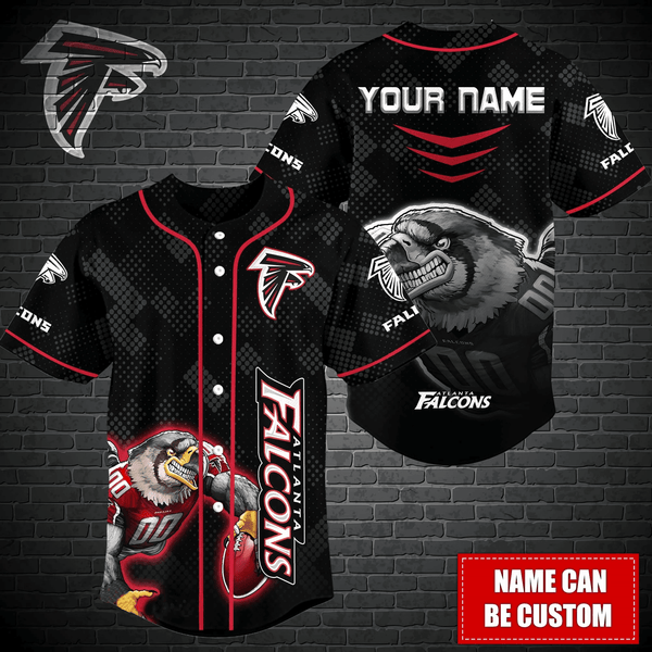 Atlanta Falcons Personalized Baseball Jersey 003