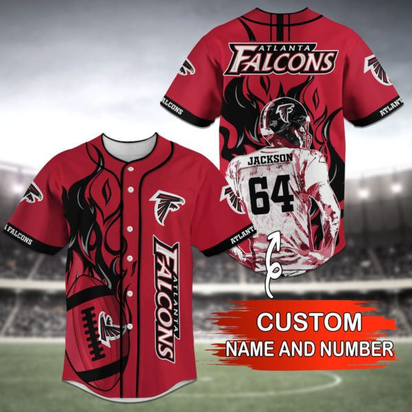Atlanta Falcons Personalized Baseball Jersey 022