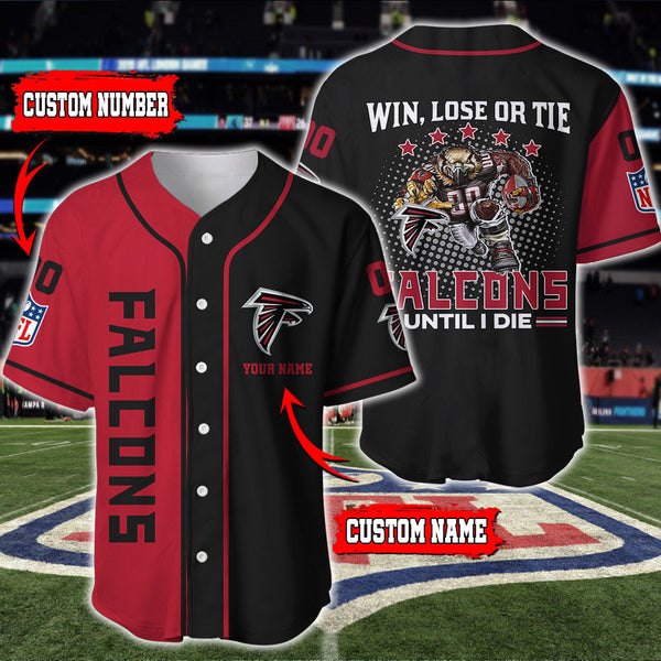 Atlanta Falcons Personalized Baseball Jersey 013