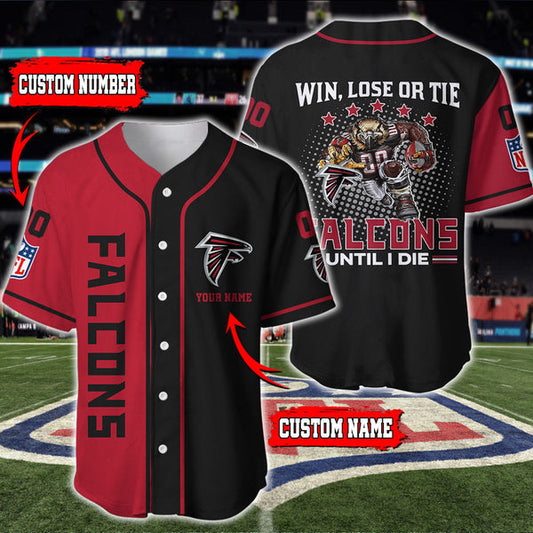 Atlanta Falcons Personalized Baseball Jersey 013