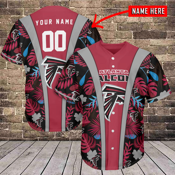 Atlanta Falcons Personalized Baseball Jersey 011