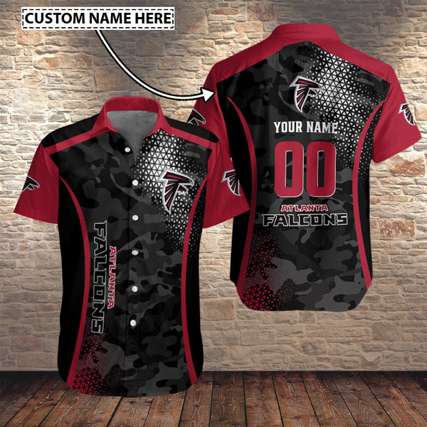 Atlanta Falcons 2 (54) Personalized Hawaiian Button down shirt