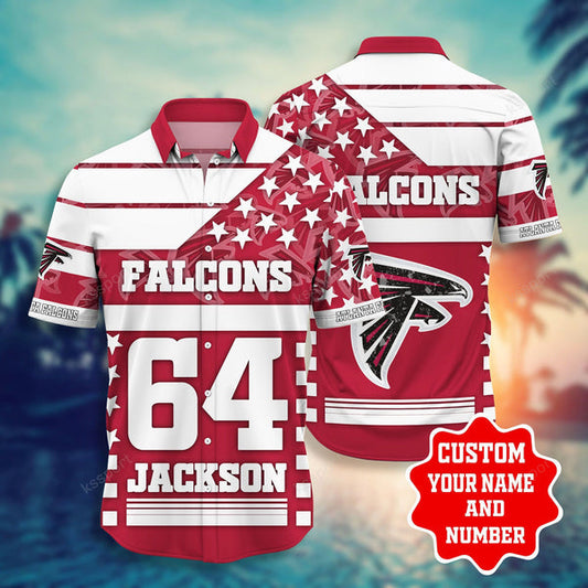Atlanta Falcons 2 (60) Personalized Hawaiian Button down shirt