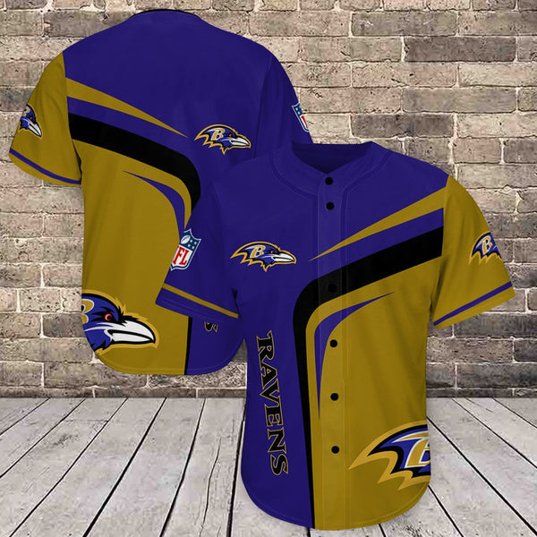 Baltimore Ravens Personalized Baseball Jersey 001