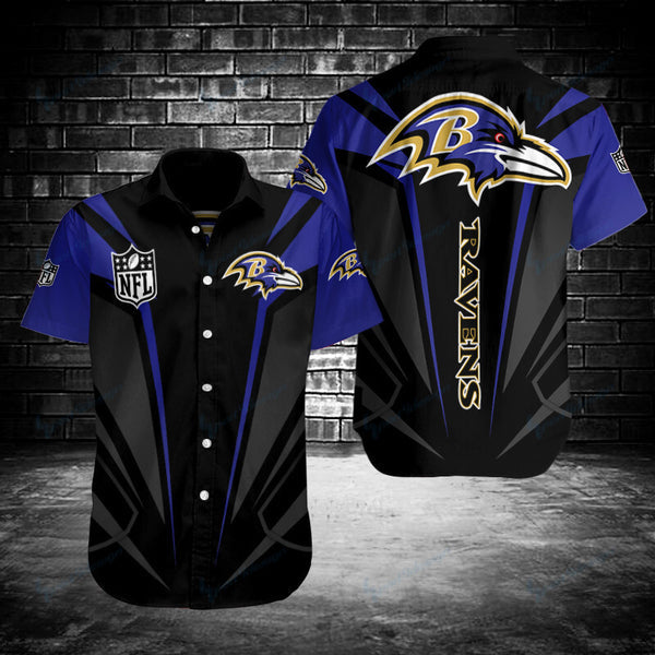Baltimore Ravens 2 (5) Personalized Hawaiian Button down shirt