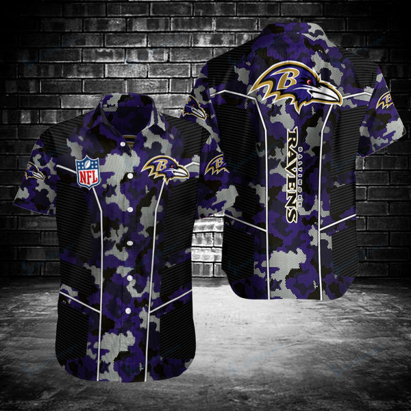 Baltimore Ravens 2 (6) Personalized Hawaiian Button down shirt