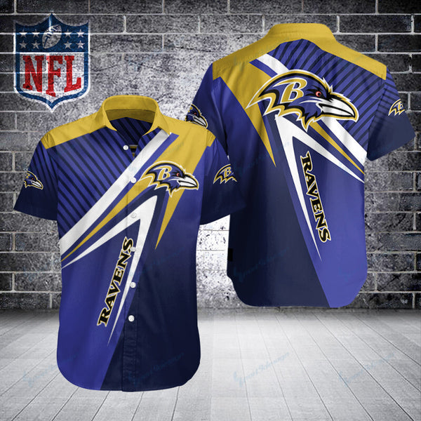 Baltimore Ravens 2 (8) Personalized Hawaiian Button down shirt