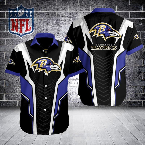 Baltimore Ravens 2 (9) Personalized Hawaiian Button down shirt