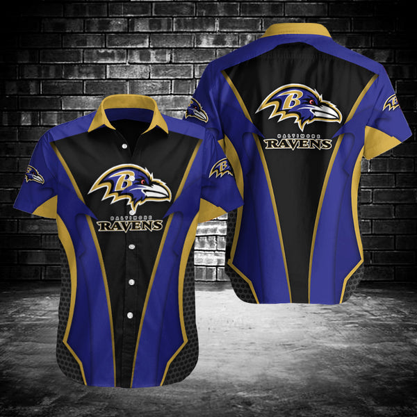 Baltimore Ravens 2 (16) Personalized Hawaiian Button down shirt
