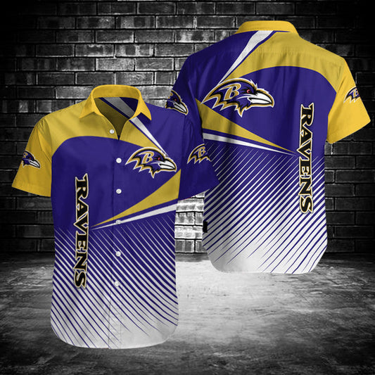 Baltimore Ravens 2 (17) Personalized Hawaiian Button down shirt