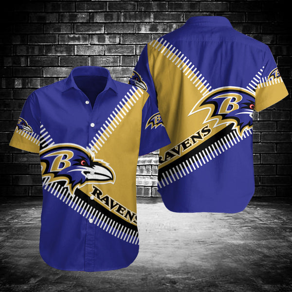 Baltimore Ravens 2 (19) Personalized Hawaiian Button down shirt