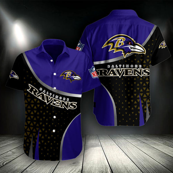 Baltimore Ravens 2 (22) Personalized Hawaiian Button down shirt
