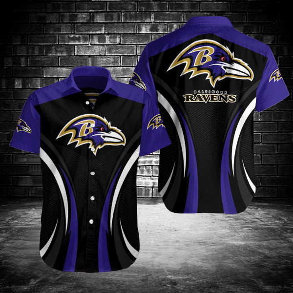 Baltimore Ravens 2 (23) Personalized Hawaiian Button down shirt