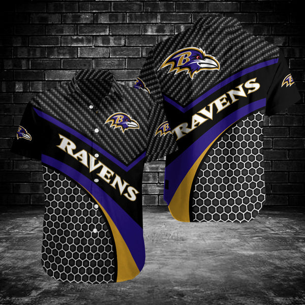 Baltimore Ravens 2 (26) Personalized Hawaiian Button down shirt
