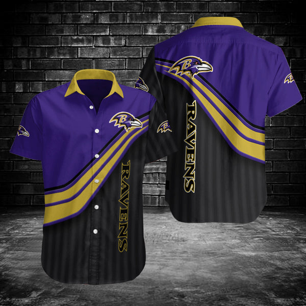 Baltimore Ravens 2 (29) Personalized Hawaiian Button down shirt