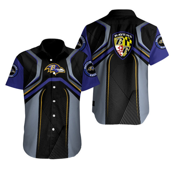 Baltimore Ravens 2 (30) Personalized Hawaiian Button down shirt
