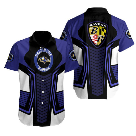 Baltimore Ravens 2 (31) Personalized Hawaiian Button down shirt