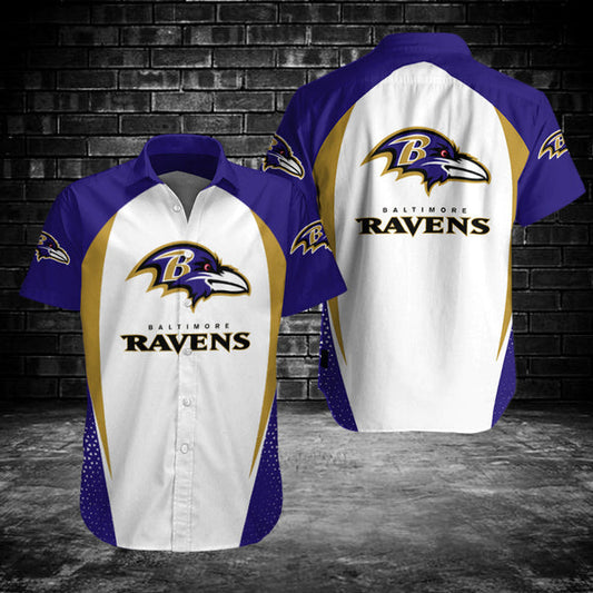 Baltimore Ravens 2 (25) Personalized Hawaiian Button down shirt