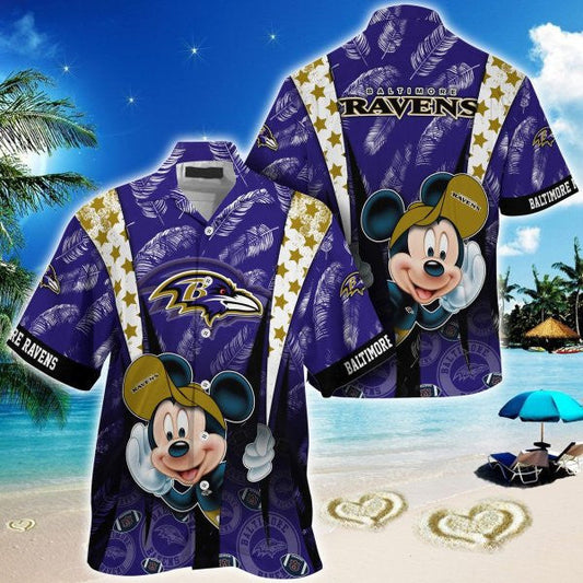 Baltimore Ravens 2 (33) Personalized Hawaiian Button down shirt