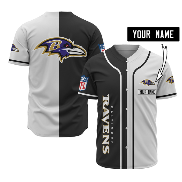 Baltimore Ravens Personalized Baseball Jersey 016