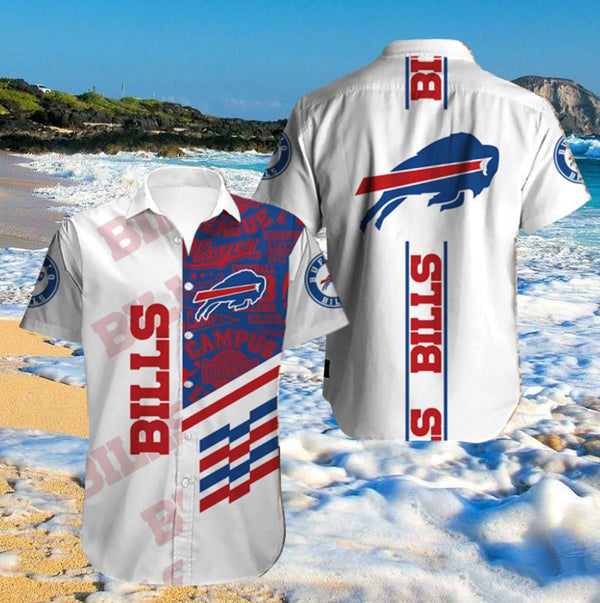 Buffalo Bills 2 (20) Personalized Hawaiian Button down shirt