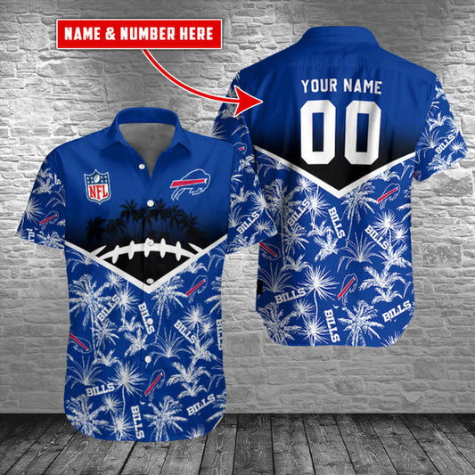 Buffalo Bills 2 (25) Personalized Hawaiian Button down shirt