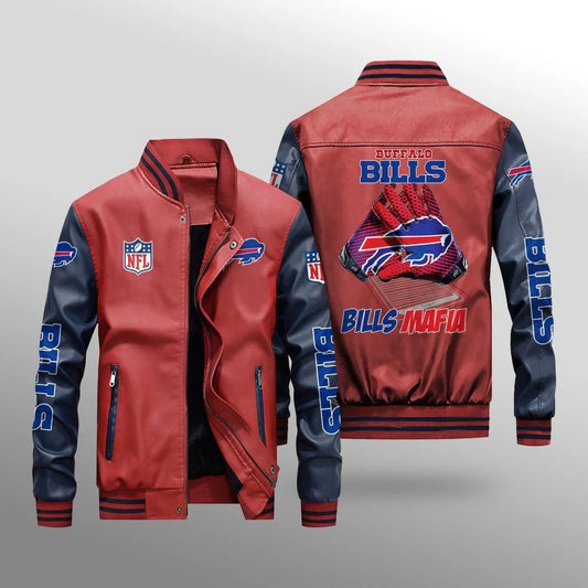Buffalo Bills Leather Bomber Jacket