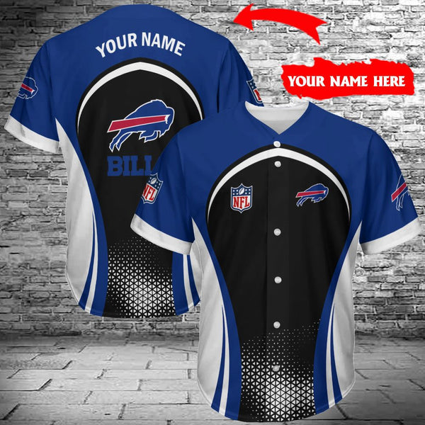 Buffalo Bills Personalized Baseball Jersey 027