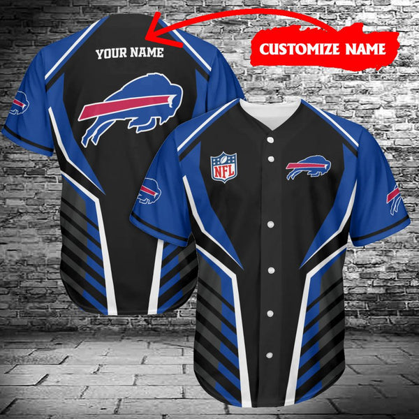 Buffalo Bills Personalized Baseball Jersey 030