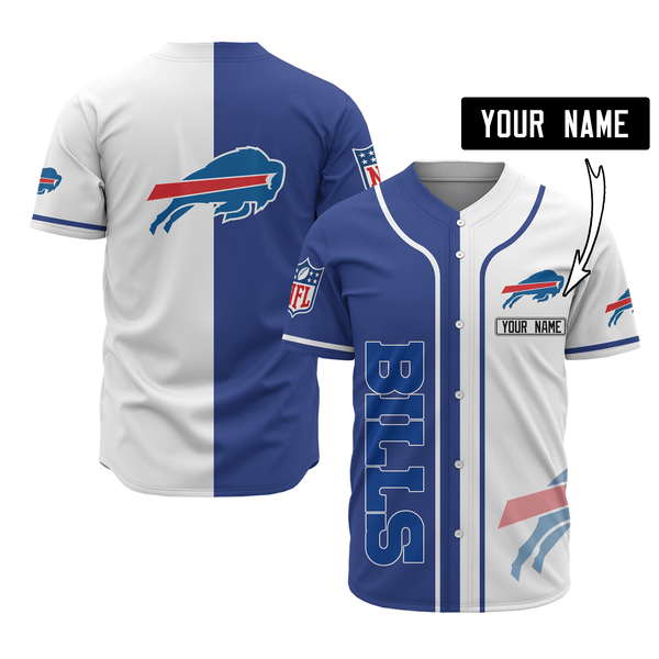 Buffalo Bills Personalized Baseball Jersey 028