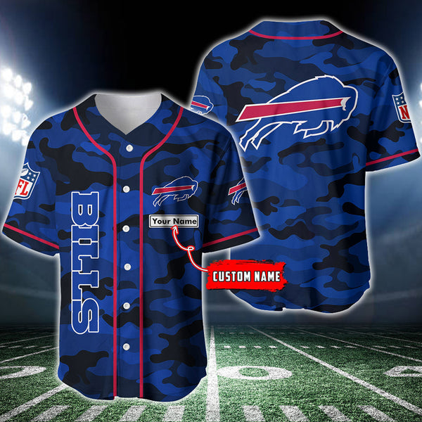 Buffalo Bills Personalized Baseball Jersey 039