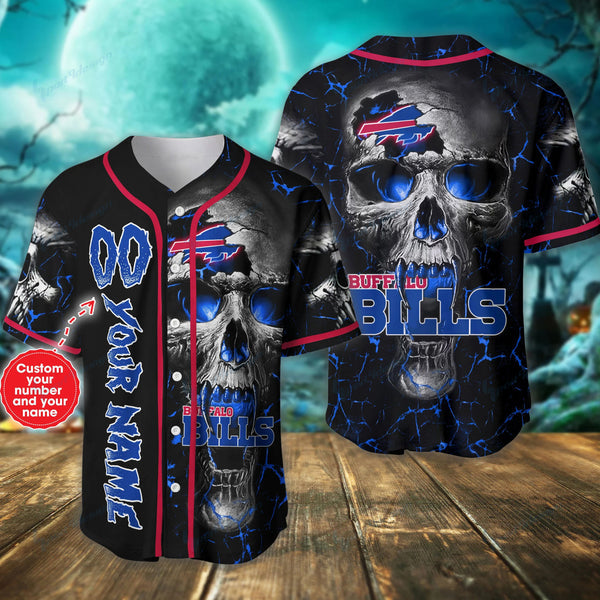 Buffalo Bills Personalized Baseball Jersey 034