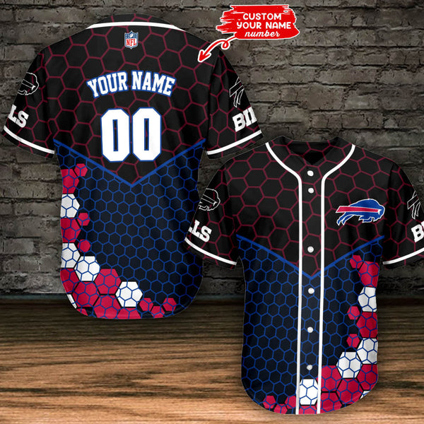 Buffalo Bills Personalized Baseball Jersey 036