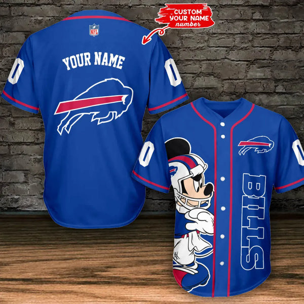 Buffalo Bills Personalized Baseball Jersey 042