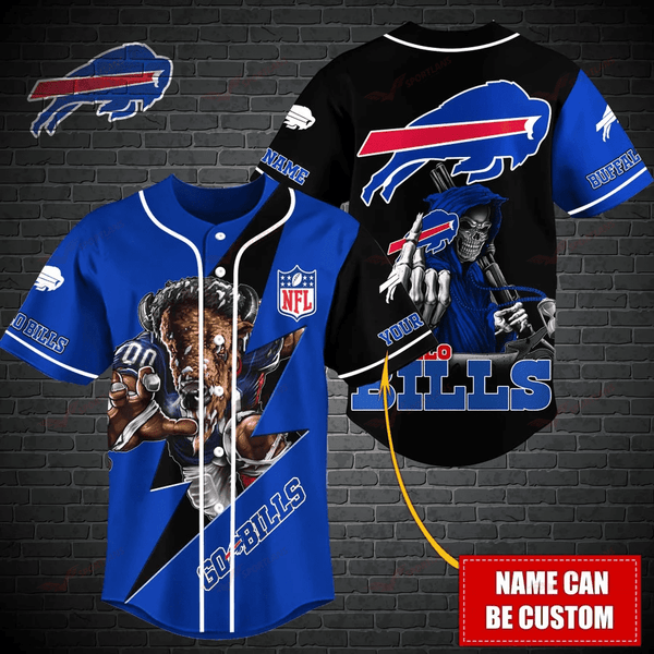 Buffalo Bills Personalized Baseball Jersey 033