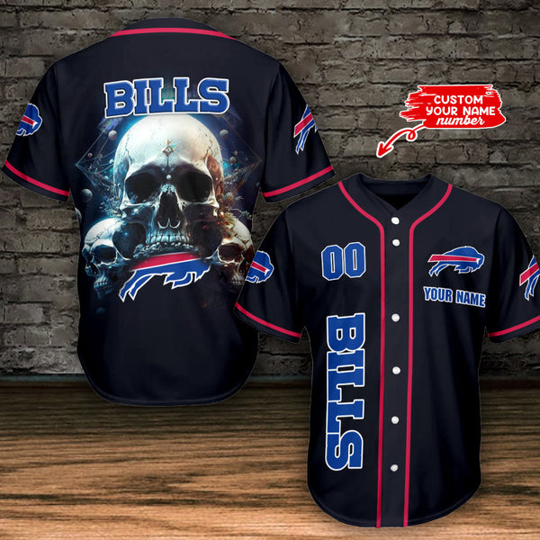 Buffalo Bills Personalized Baseball Jersey 053