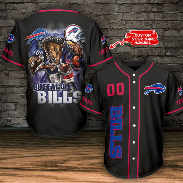 Buffalo Bills Personalized Baseball Jersey 051